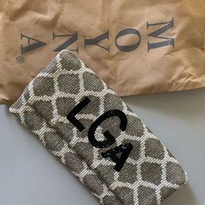 MOYNA beaded initial bag